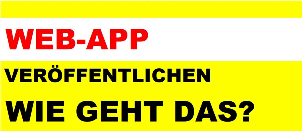 web-app programmierung