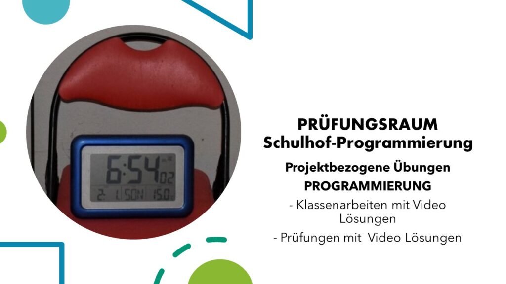 schulhof-Programmierung - Übungen mit Lösungen 