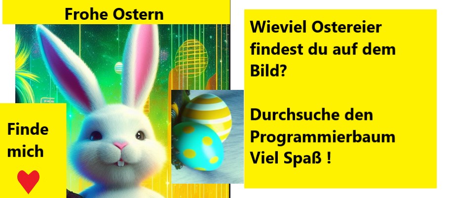 ostereiersuche unterm Programmierbaum 