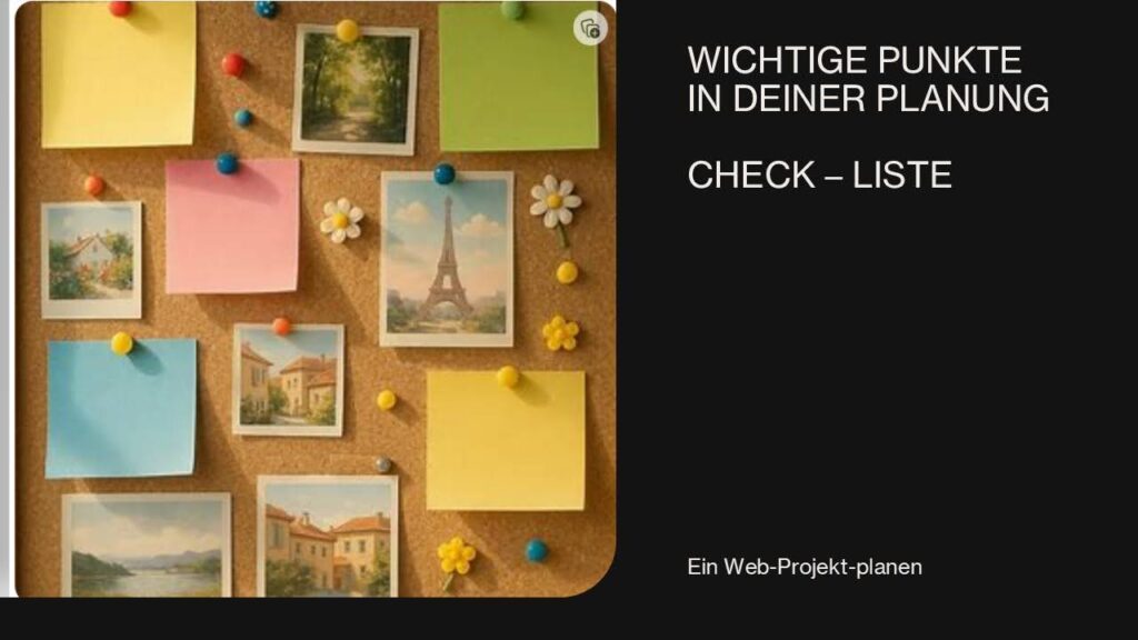 webseitenprojekt planen 